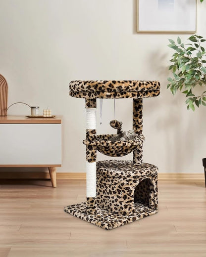 SYANDLVY Small Leopard Print Cat Tree - Image 2