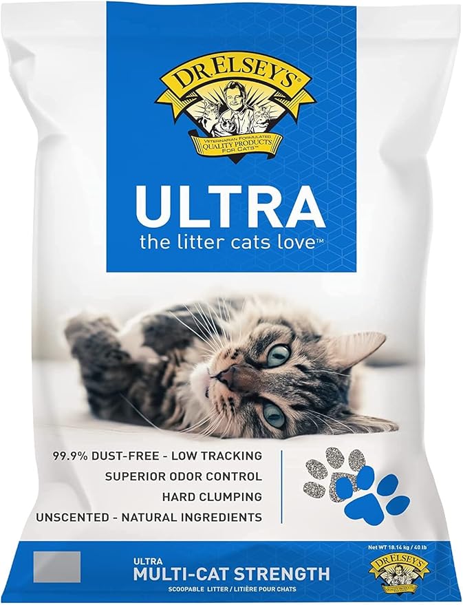 Dr. Elsey's Ultra UnScented Clumping Clay Cat Litter 40 lb. Bag by DrElseys