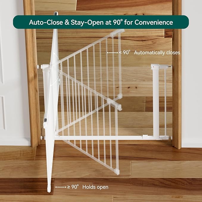 BABELIO Baby Gate for Doorways and Stairs, 36-41" Pet Gate - Image 5