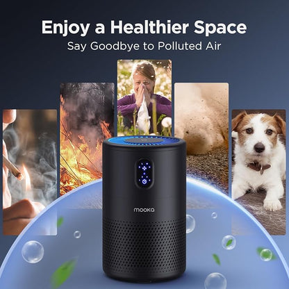 MOOKA Air Purifiers for Home Large Room up to 1076 ft², H13 True HEPA Air - Image 6