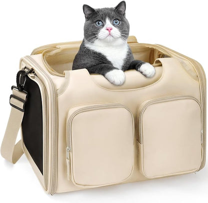 Dog, Cat Carrier for Pets Up to 15 Lbs, Airline Approved Collapsible Soft-Sided by Unknown