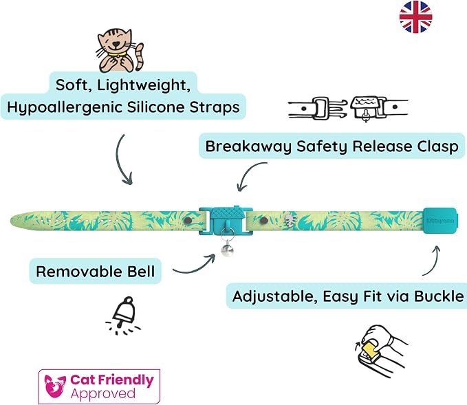 Kittyrama Botanicals Jungle Kitten Collar. Award Winning. Hypoallergenic - Image 3
