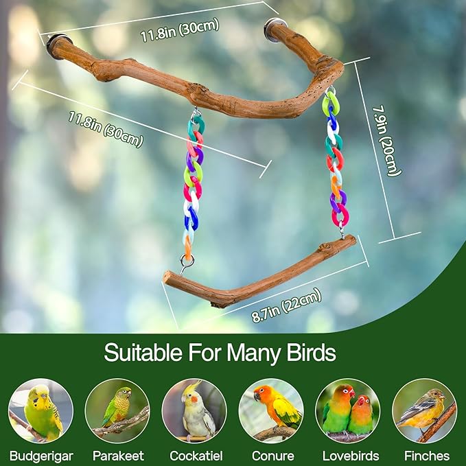 Bird Swing Toys, Standing Bird Perch - Image 6