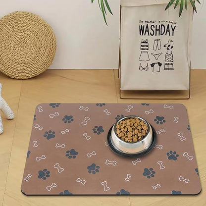 Pet Cat Dog Food Mat Non Slip Mat by EP+Jeans