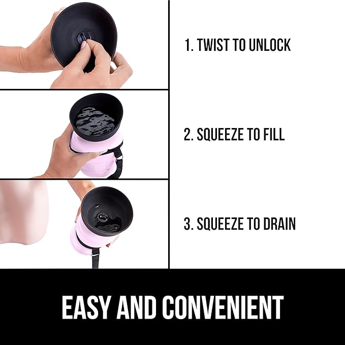 GORILLA GRIP Dog Water Bottle, Portable Water Bowl Dispenser - Image 7