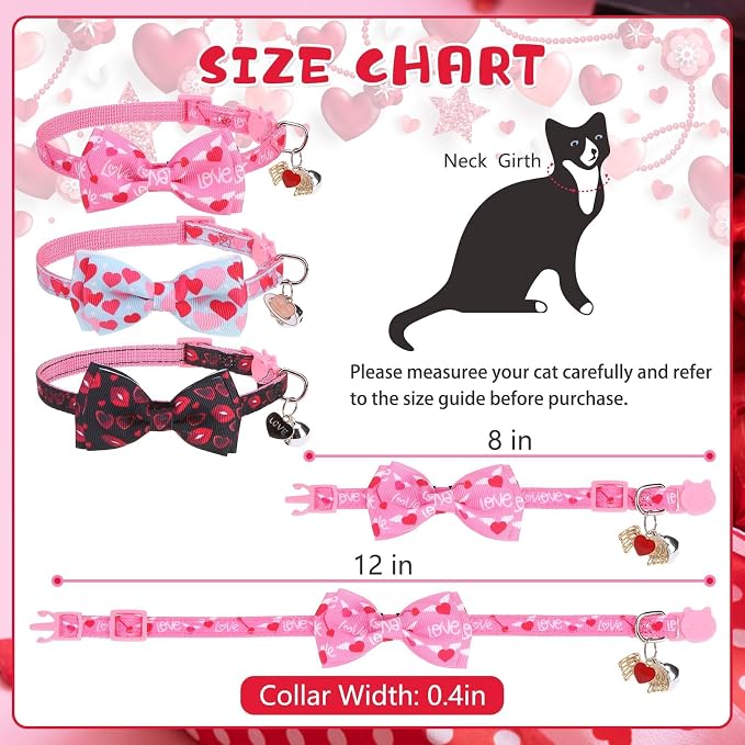 KOOLTAIL Pink Cute Cat Collars Breakaway - Image 2