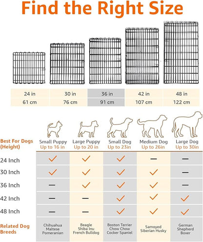 Amazon Basics Portable Foldable Octagonal Metal Exercise Dog Playpen, - Image 4