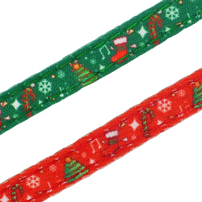 Christmas Cat Collar, Cotton 2 Pack Cat Collar - Image 6
