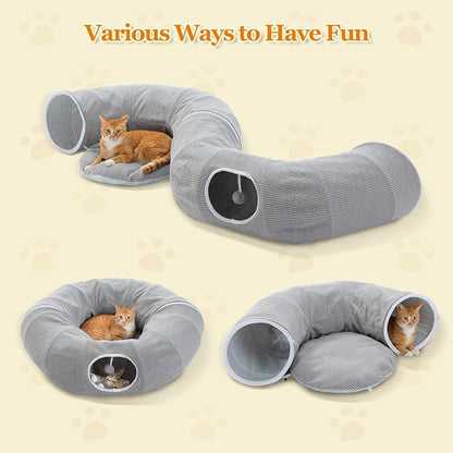 PEQULTI Cat Donut Tunnel with Bed - Image 4