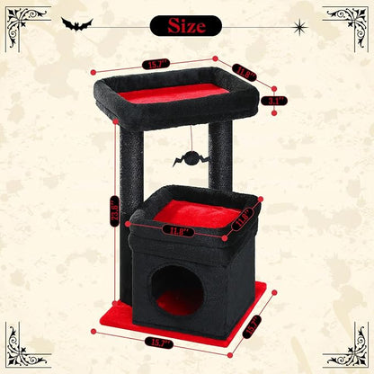 PEQULTI Cat Tree Gothic Cat Tower - Image 5