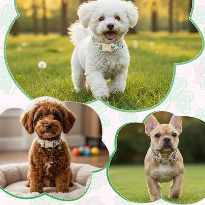 St. Patrick's Day Dog Collar, Adjustable Spring Cotton Collars Gifts - Image 5