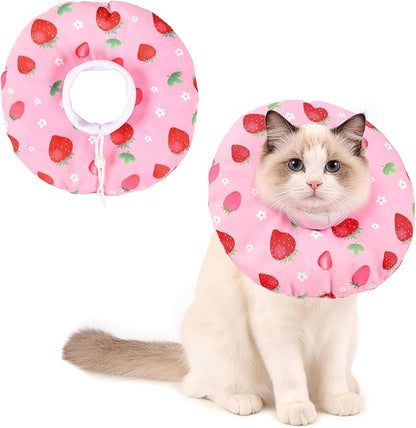Cat Cone Collar Soft, Medium Waterproof Cat Recovery Collar by Hoopttay