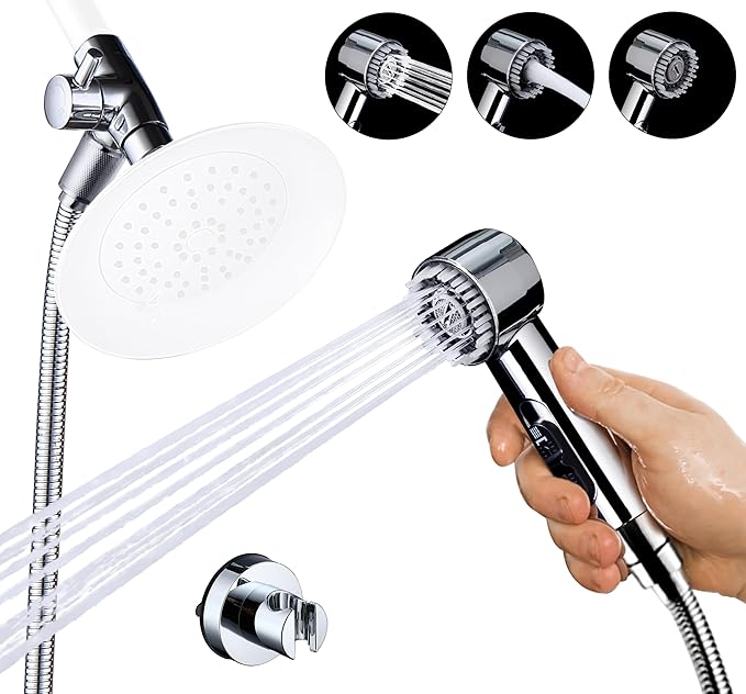 3 Mode Dog Shower Attachment, High Pressure Handheld Sprayer by V-Frankness