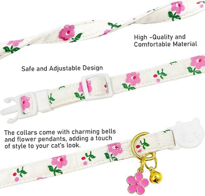 2 Pack Cotton Breakaway Cat Collars Set - Image 4
