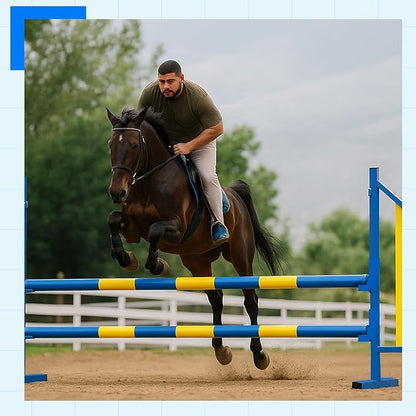 Agility Wing Jumps with Bar Dog Training Hedge Metal Frame Adjustable Pet - Image 7