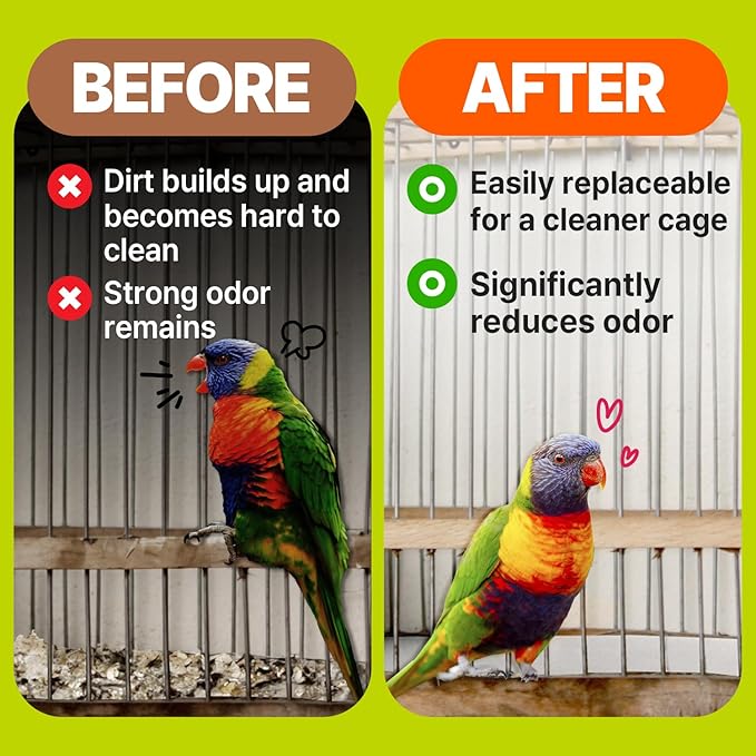 TORTO9 Cage Liner Sheets for Birds – 120 Pack, 11 x 17 in, 1.5 lb | Acid-Free & - Image 3