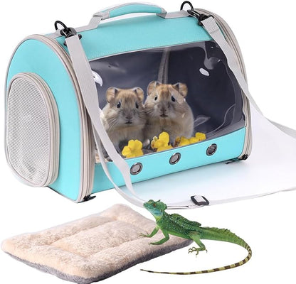 Bearded Dragon Travel Carrier Backpack, Lizard Backpack Carrier, Space Capsule by WEVONIGU