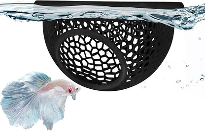 Floating Betta Hide & Shrimp Cave – 3D Printed Aquarium Decor, Feeding Ring & by Unknown