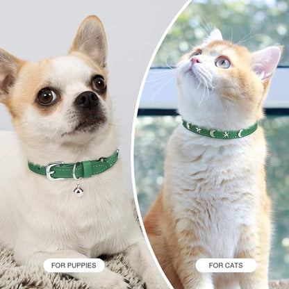 Leather Cat Collars for Boy Girl Cats - Image 6