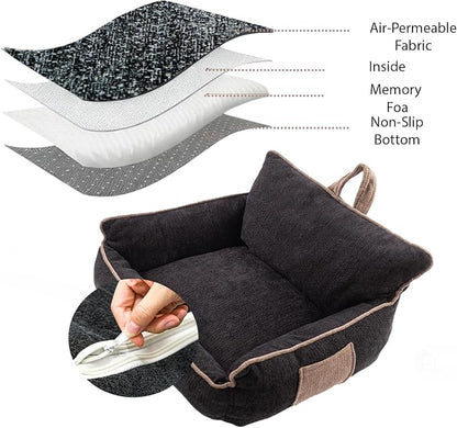 Orthopedic Dog Bed with Memory Foam, Washable Plush Pet Bed - Image 3