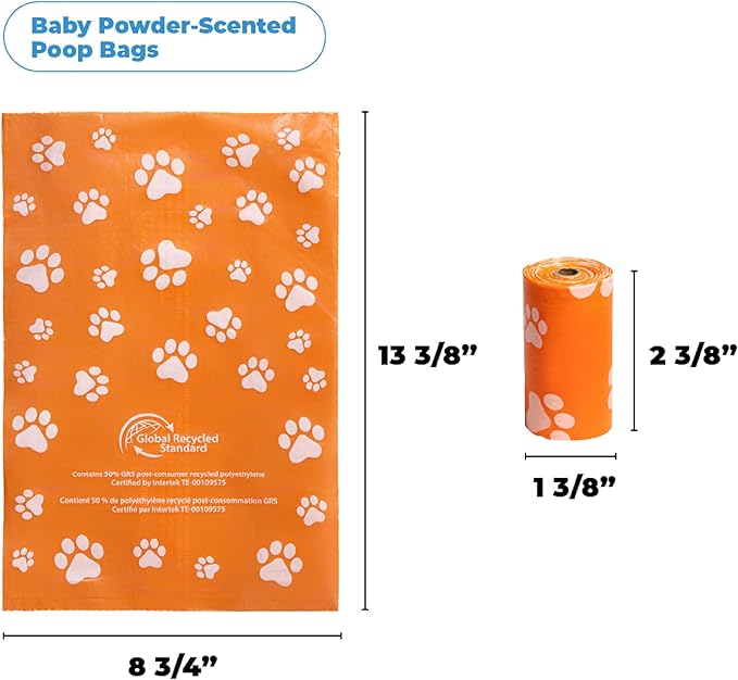 Best Pet Supplies Poop Bags for Dogs, 50% Post-Consumer Recycled Content dog - Image 2