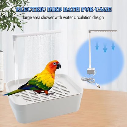 Automatic Bird Shower with Pump, Electric Bird Bath - Image 2