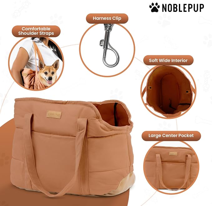 Plush Dog Purse Carrier for Small Dogs, Soft Dog Tote Bag - Image 4