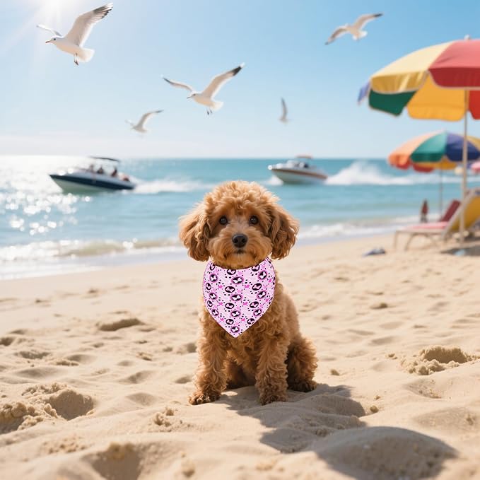 30 Pcs Polka Dot Dog Bandanas for Small Dogs Stitch Dog Bandana Bulk Reversible - Image 6