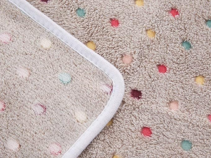 Luciphia 1 Pack 3 Blankets Super Soft Cute Dot Pattern Pet Blanket Flannel Throw - Image 7