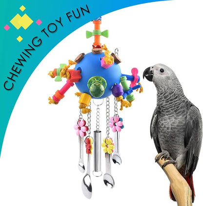 KATUMO Bird Toys, Parrot Pull Spoons Colorful Acrylic Stick Toys Bird Chew Toys - Image 7