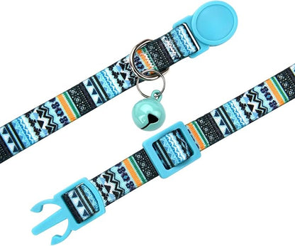 Cat Collar Breakaway with Bells, 3 Pack Girl Boy Pet Cat Collar with Bohemia - Image 3
