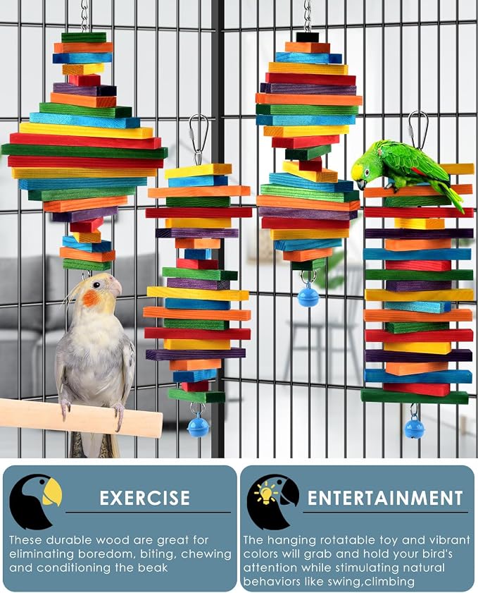 Bissap 4 PCS Bird Chew Toys - Image 3