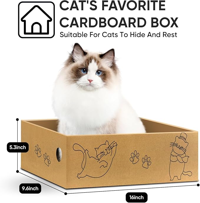 AGYM Cat Scratcher, 26 inch L Shape Cat Scratching Pad - Image 4