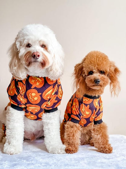 Fitwarm Halloween Pumpkin Dog Pajamas, Funny Dog Winter Clothes - Image 2