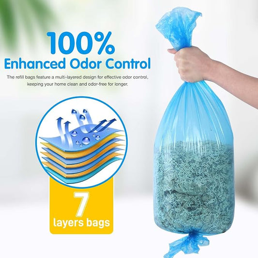 Cat Litter Refills Bags 4 Pack Enhanced Odor Control Litter Refills Compatible - Image 2