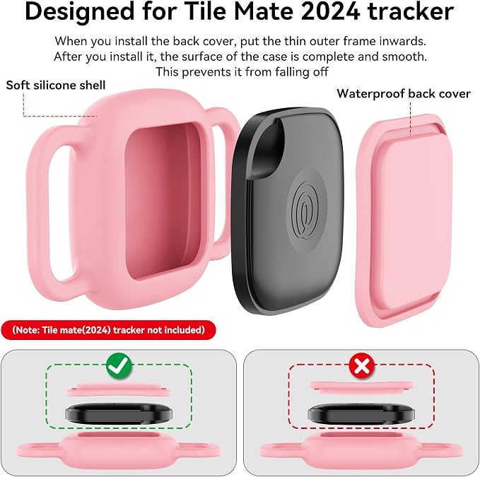 DDJ 2-Pack Dog Collar Holder for Tile Life360 Mate 2022 Tracker, Waterproof - Image 5