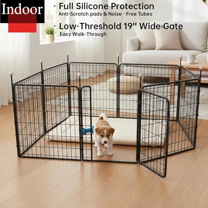 Portable Dog Crates & Playpen, Easy-Carry Straps - Image 3
