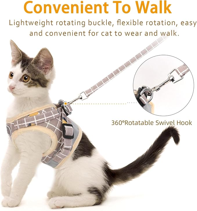 Khaki-Pattern, XS Cat & Dog Vest Harness - Image 3