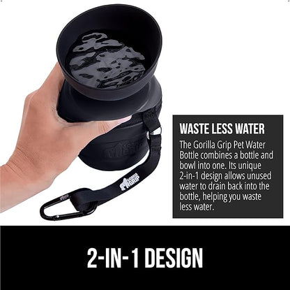 GORILLA GRIP Dog Water Bottle, Portable Water Bowl Dispenser - Image 3