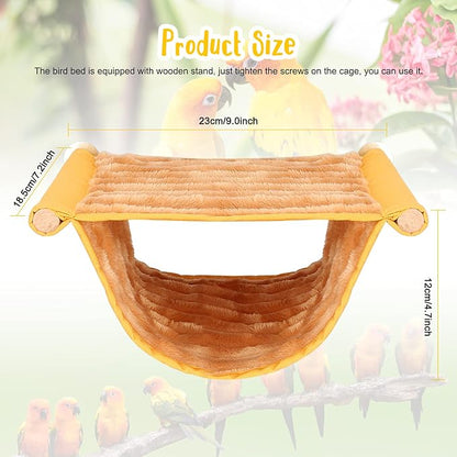 BWOGUE Winter Warm Bird Nest Bed Hanging Hammock Snuggle Hut Parrot House Tent - Image 2