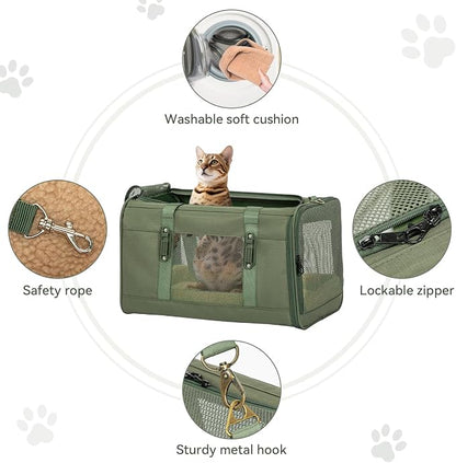 Petsfit 19x12x12 Pet Carrier for Large Cats, Soft-Sided Small Dog Travel Carrier - Image 6