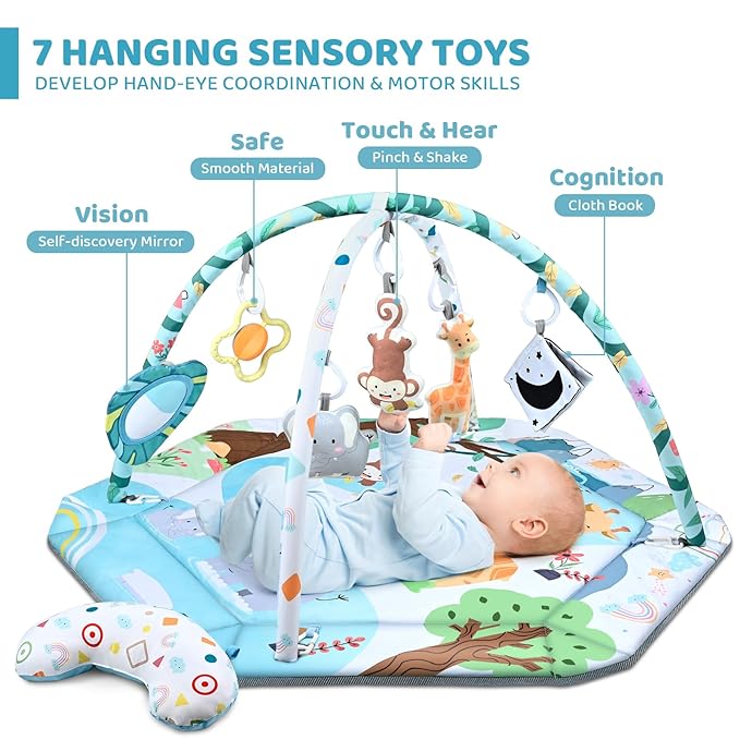 Baby Gym Play Mat, 8-in-1 Tummy Time Mat & Ball Pit - Image 2