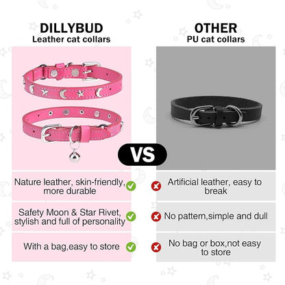 Leather Cat Collars for Boy Girl Cats - Image 5