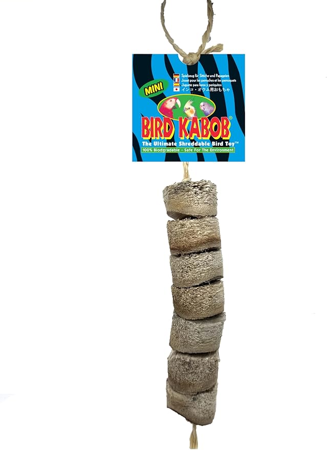 Bird Kabob Pet Mini Shreddable Bird Toy by BIRDKABOB