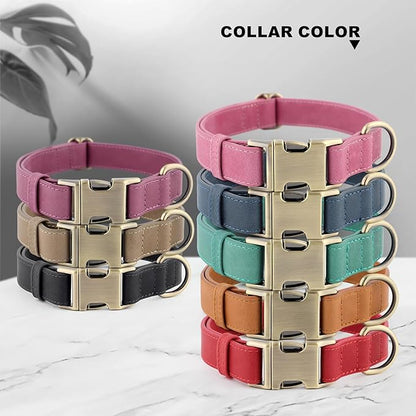 Plutus Pet Genuine Leather Dog Collar – Adjustable Pet Collar - Image 8