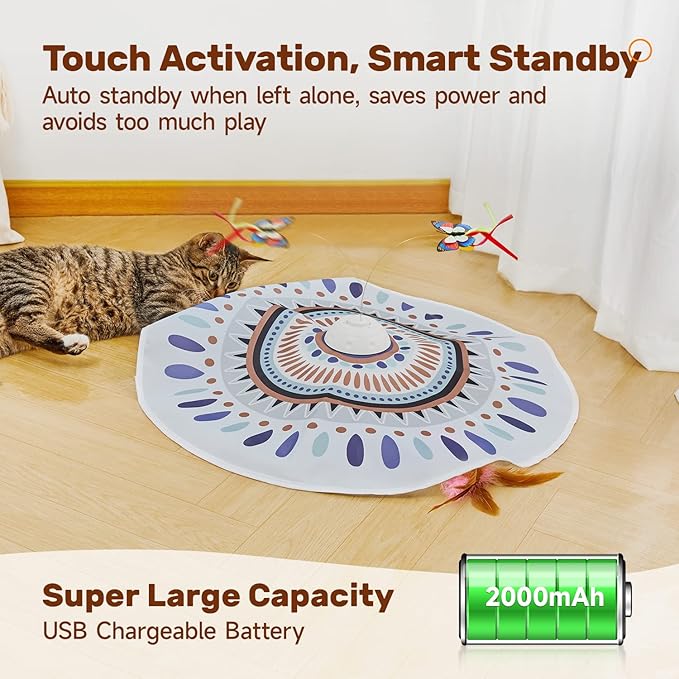 Potaroma Cat Toys Chargeable, 3in1 Hide and Seek - Image 6