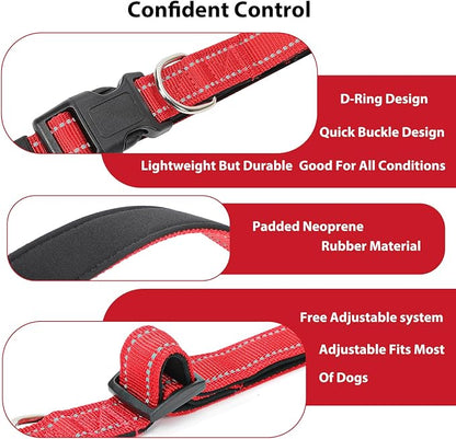 Reflective Dog Collar Padded - Image 4