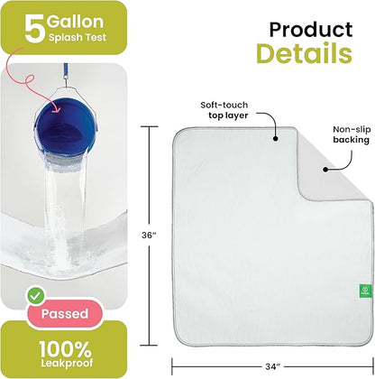 IMPROVIA® Washable Underpads, Heavy Absorbency Reusable Incontinence Pads - Image 3