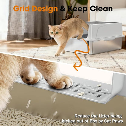 2PACK Stainless Steel Cat Litter Box - Image 8