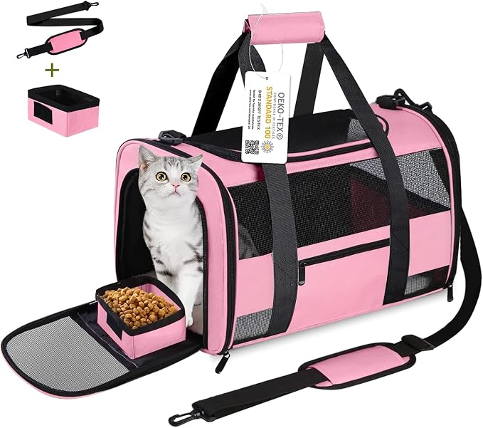 Cat Carrier Pet Carriers Airline Approved by SECLATO